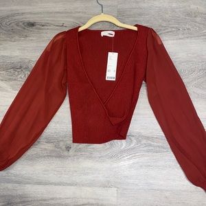 Brand new urban outfitters red top with tags
